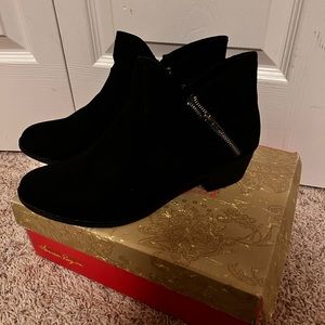 Size 12 New in box,  never worn black ankle boots American Rag